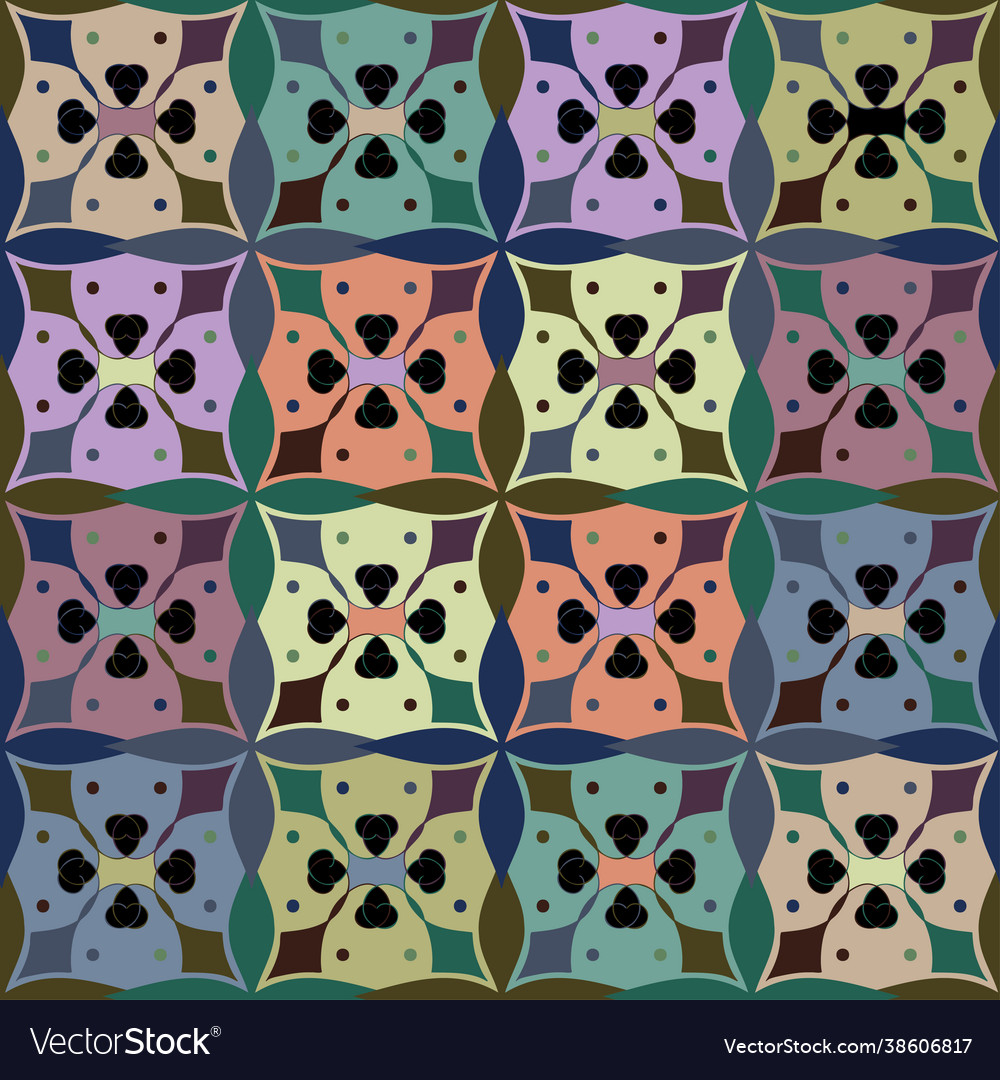 Seamless pattern colorful design vector image Seamless pattern colorful design