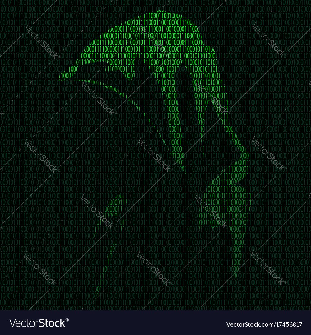 Silhouette of a hacker
