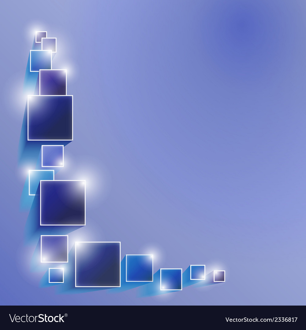 Spotty background with three dimensional squares