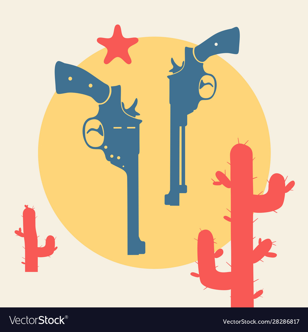 Wild west symbol Royalty Free Vector Image - VectorStock