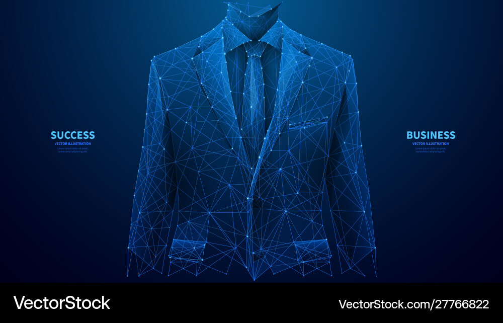 A closeup businessman in a suit Royalty Free Vector Image