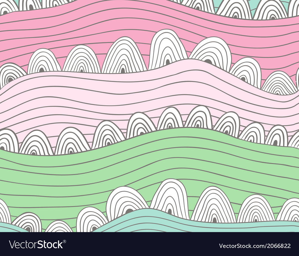 Abstract seamless pattern with stripes and circles