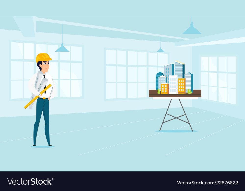 Architect Blueprint City Planning