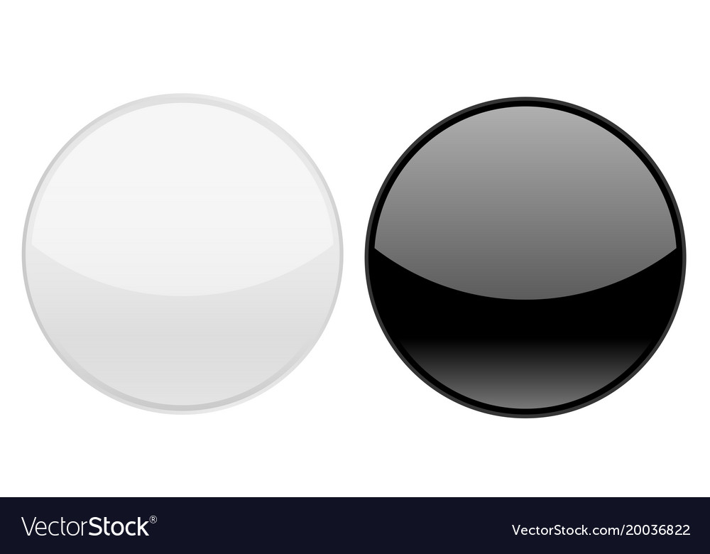 round white button