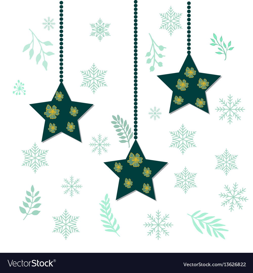 christmas holiday hanging stars