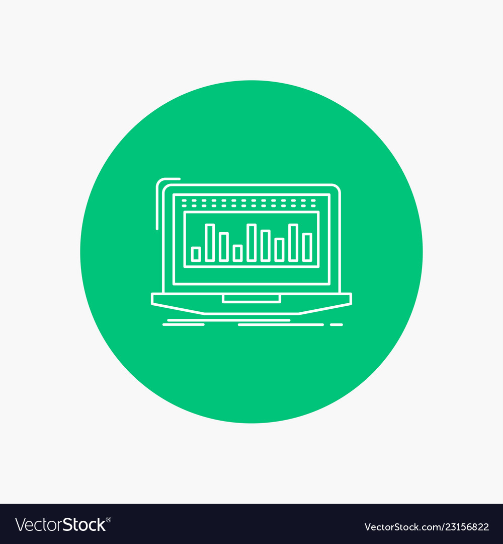 Data financial index monitoring stock white line