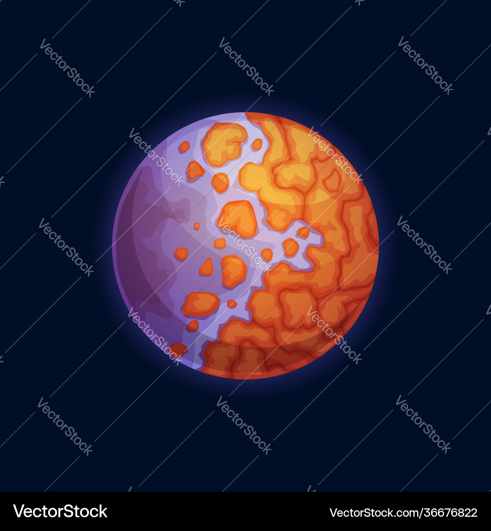 Fantasy planet alien galaxy universe isolated icon