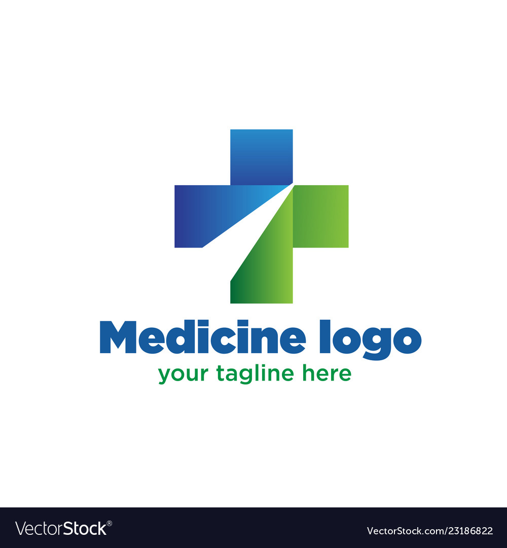 Medicine logo designs Royalty Free Vector Image