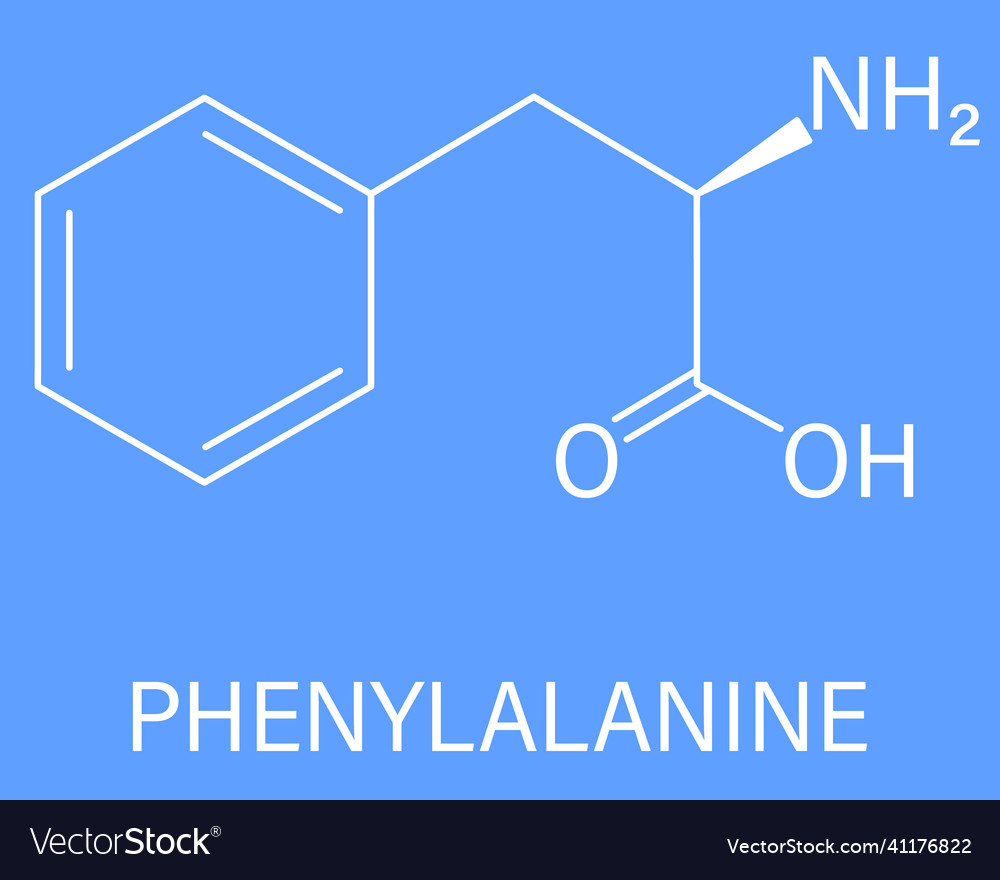 Phenylalaninmolekülskelettformel