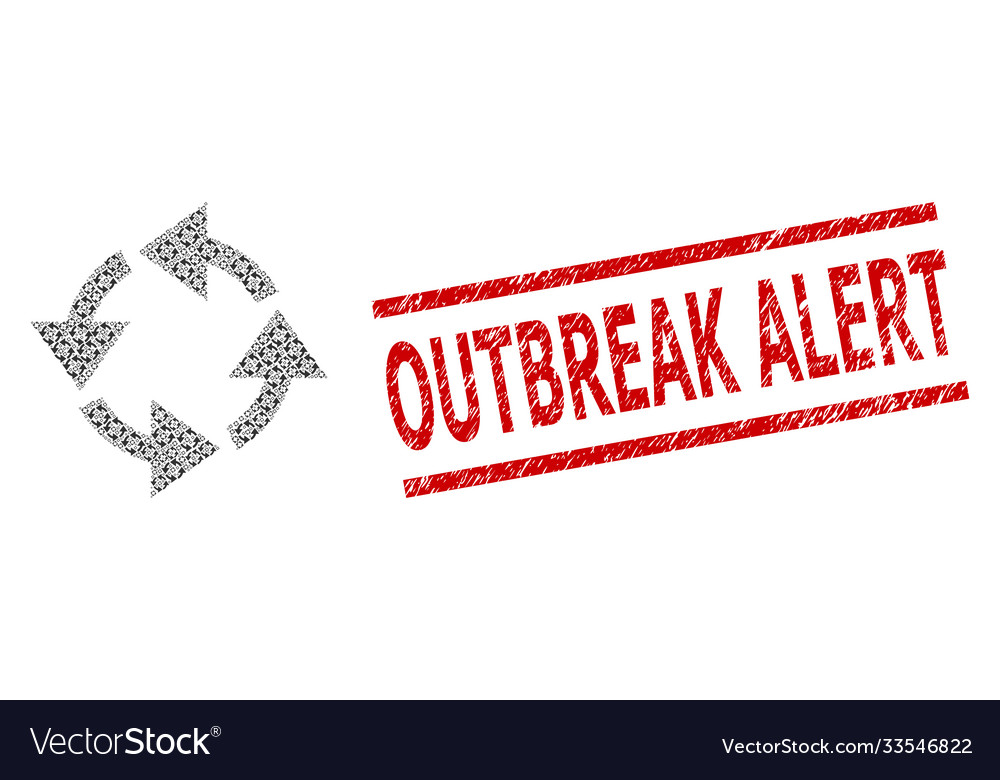 Recycle recursion composition items vector image Recycle recursion composition items