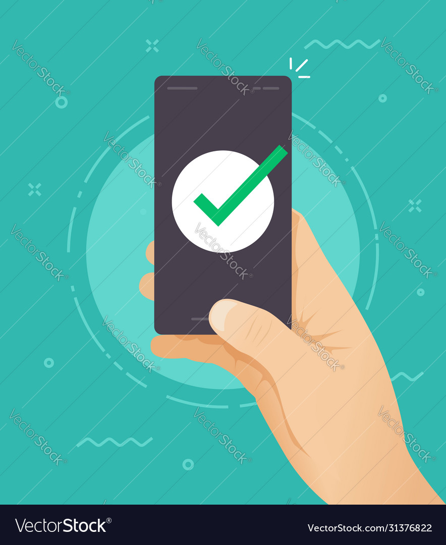 Smartphone Confirmation Icon