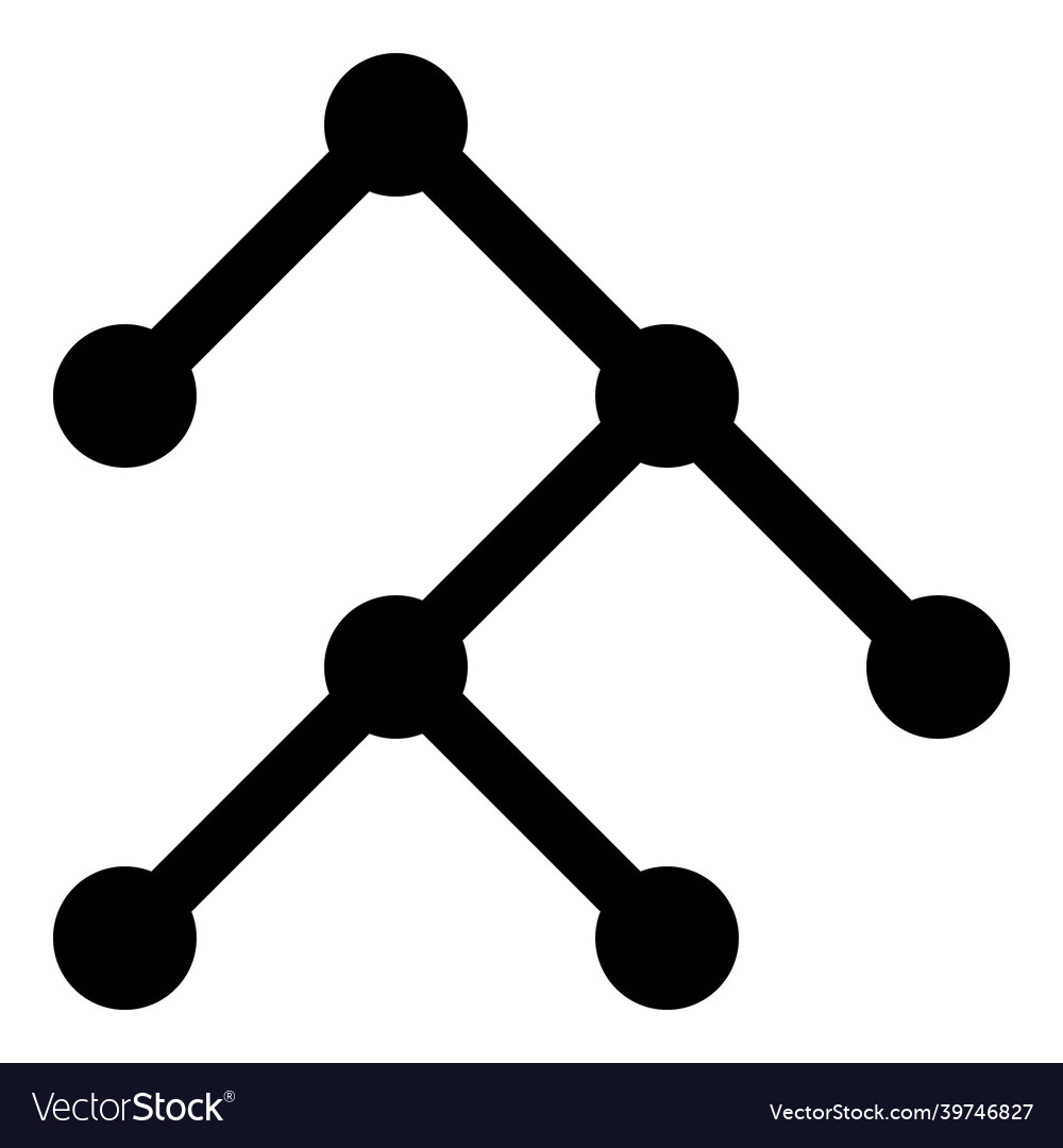 Binary structure - icon Vector Image Binary structure - icon