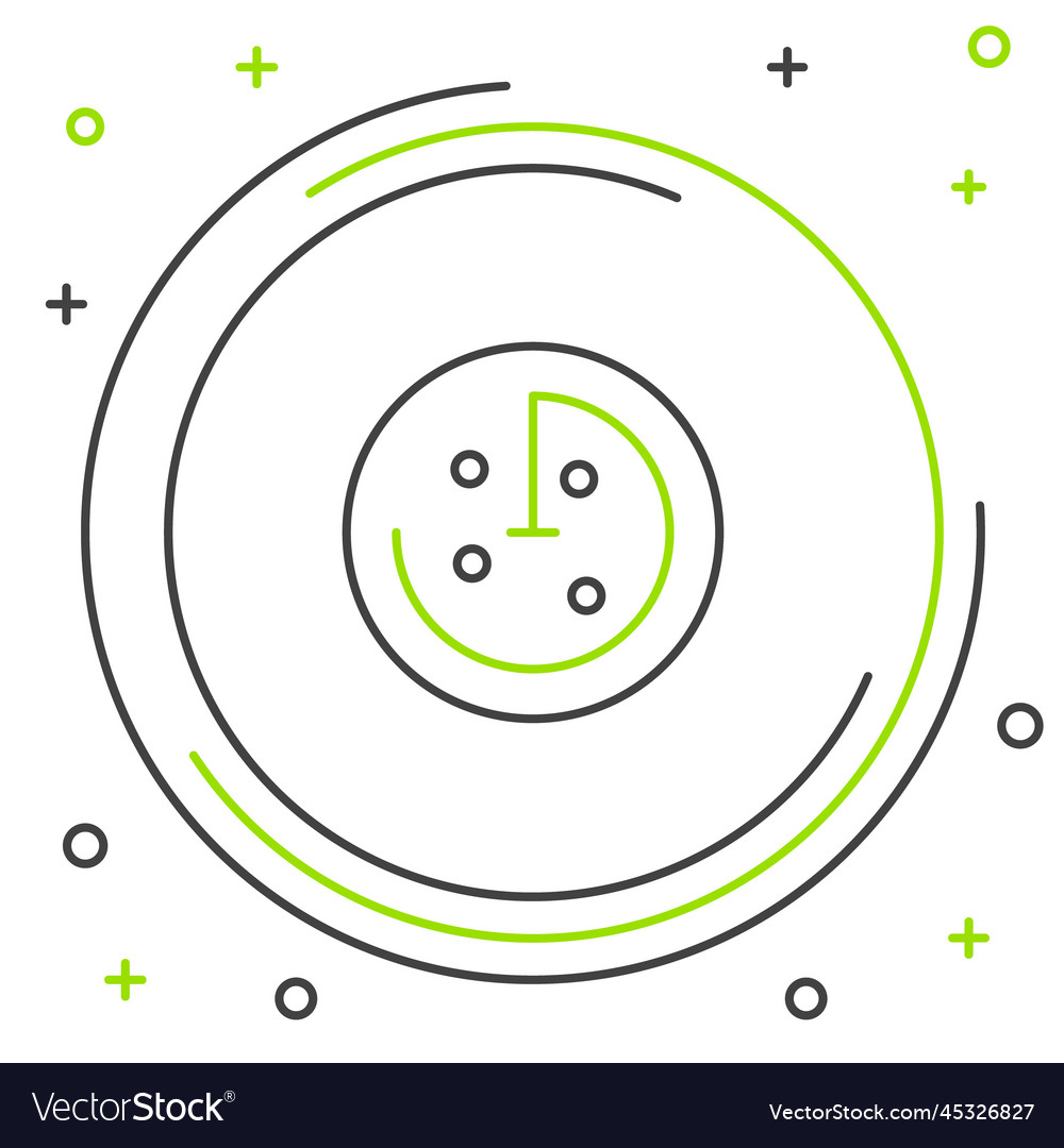 Line radar with targets on monitor in searching