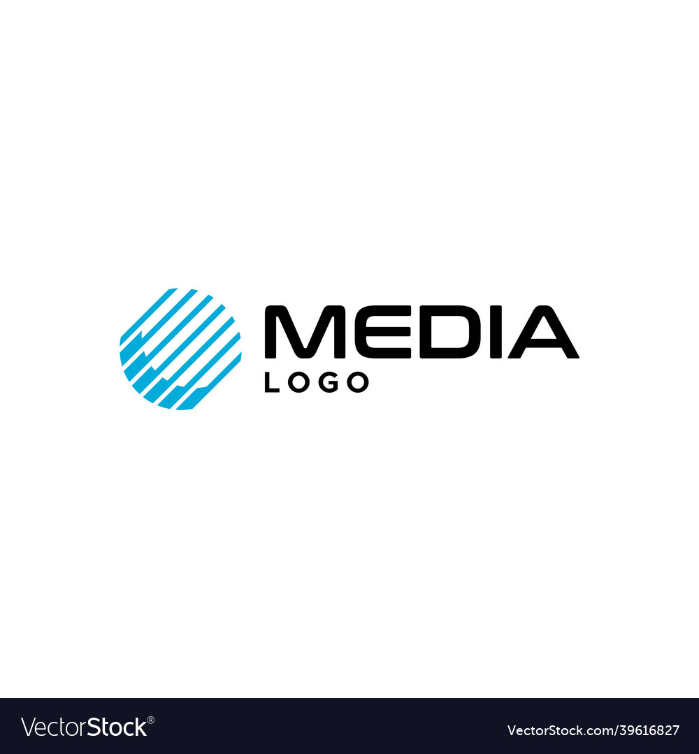 Media logo Royalty Free Vector Image - VectorStock