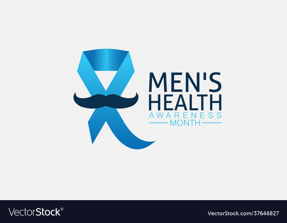 Mens health awareness month in june banner Vector Image