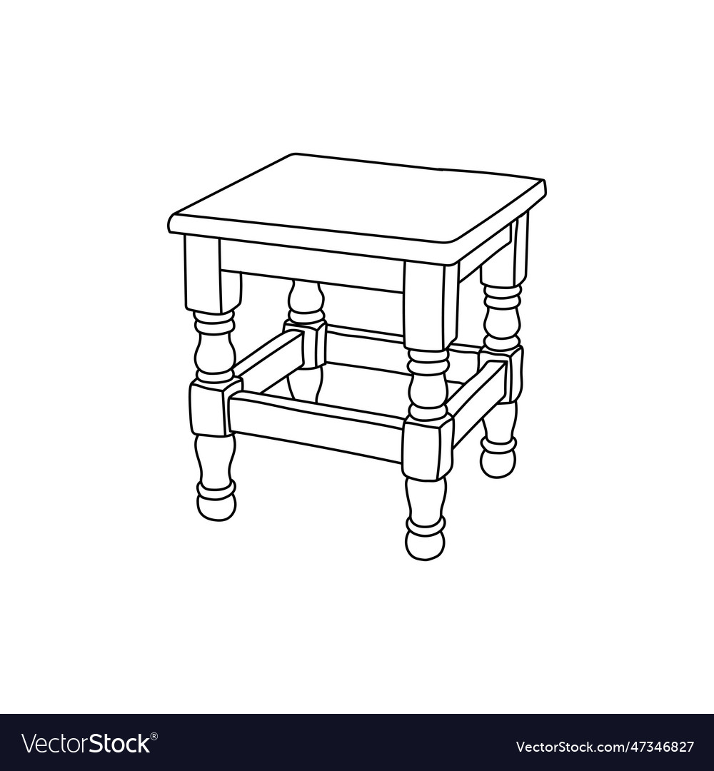 Modern table furniture graphic element template