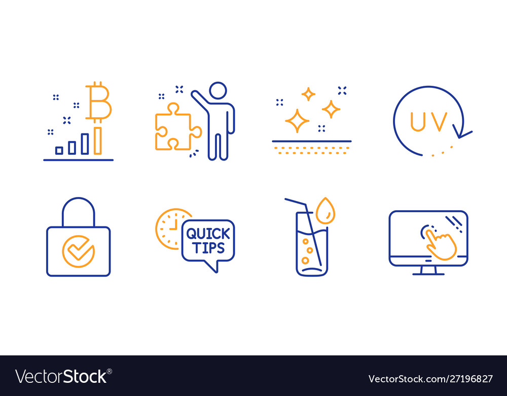 Quick tips password encryption and strategy icons vector image Quick tips password encryption and strategy icons