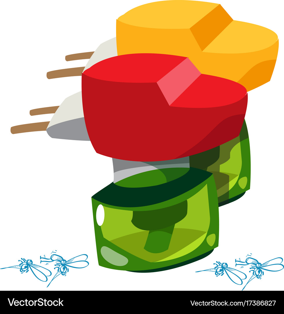 Repellent means from mosquitoes logo protective Vector Image
