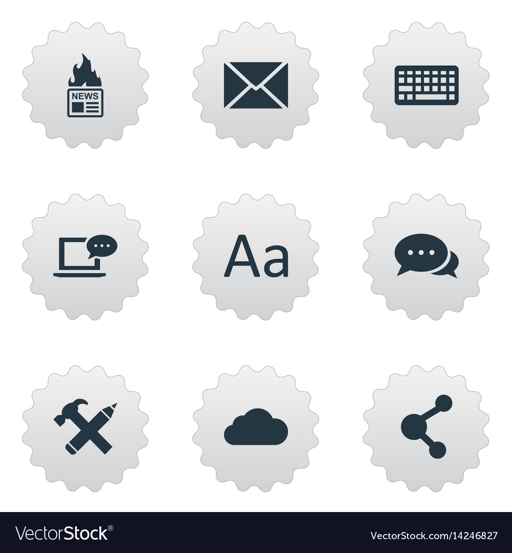 Set of simple user icons