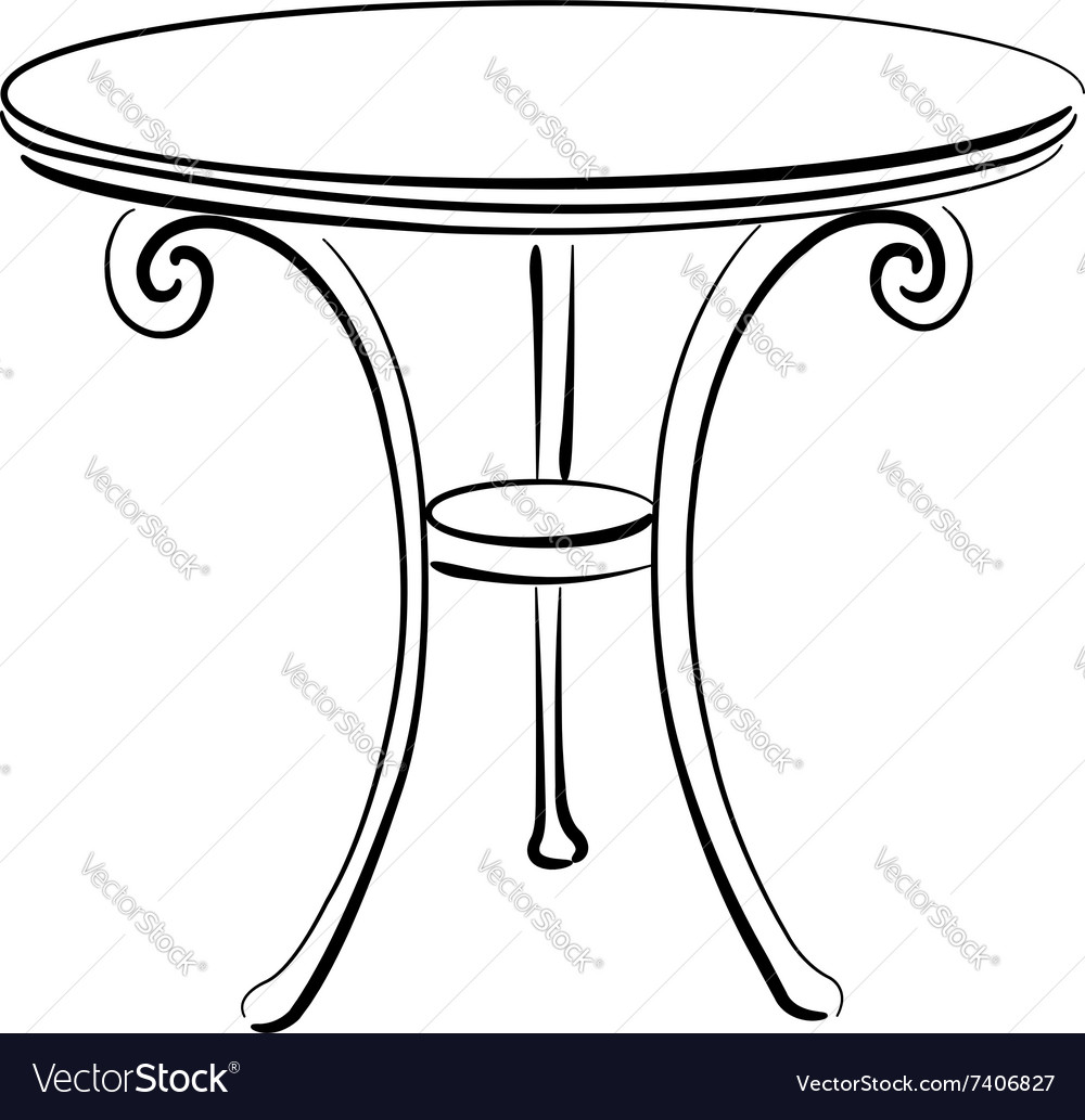 Sketched table sketch