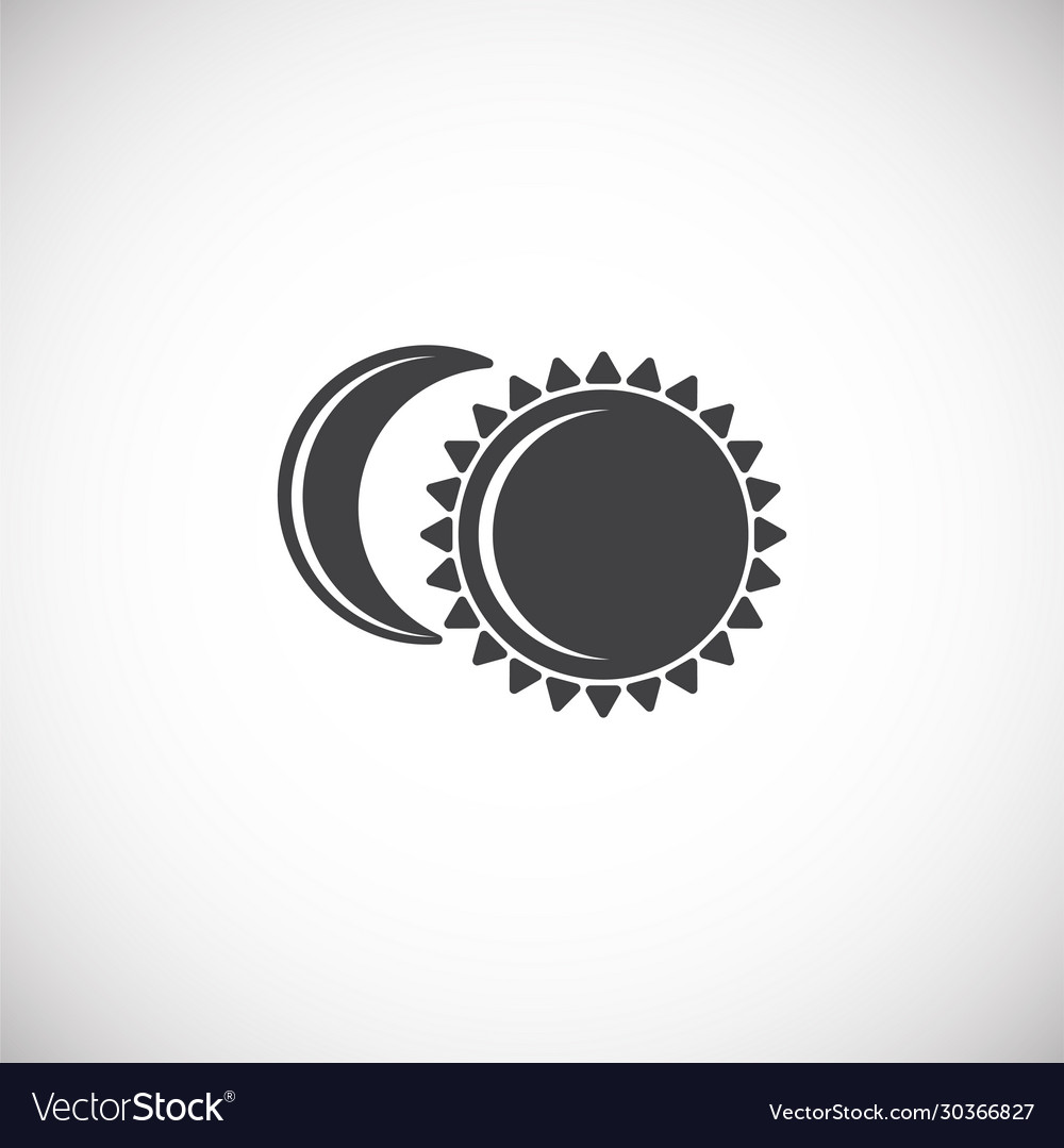 Sun related icon on background for graphic and web vector image Sun related icon on background for graphic and web
