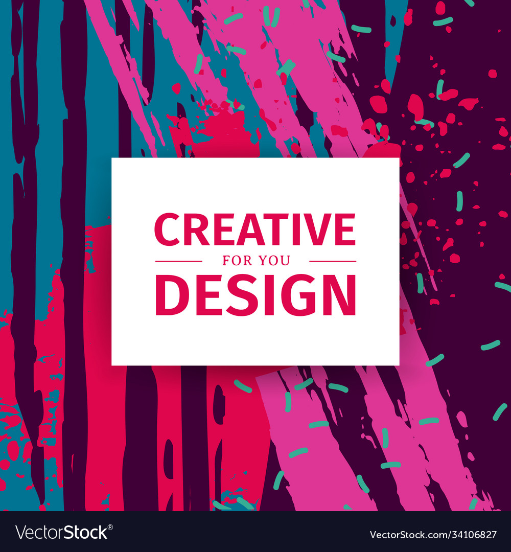 Template design square banner with texture Vector Image Template design square banner with texture
