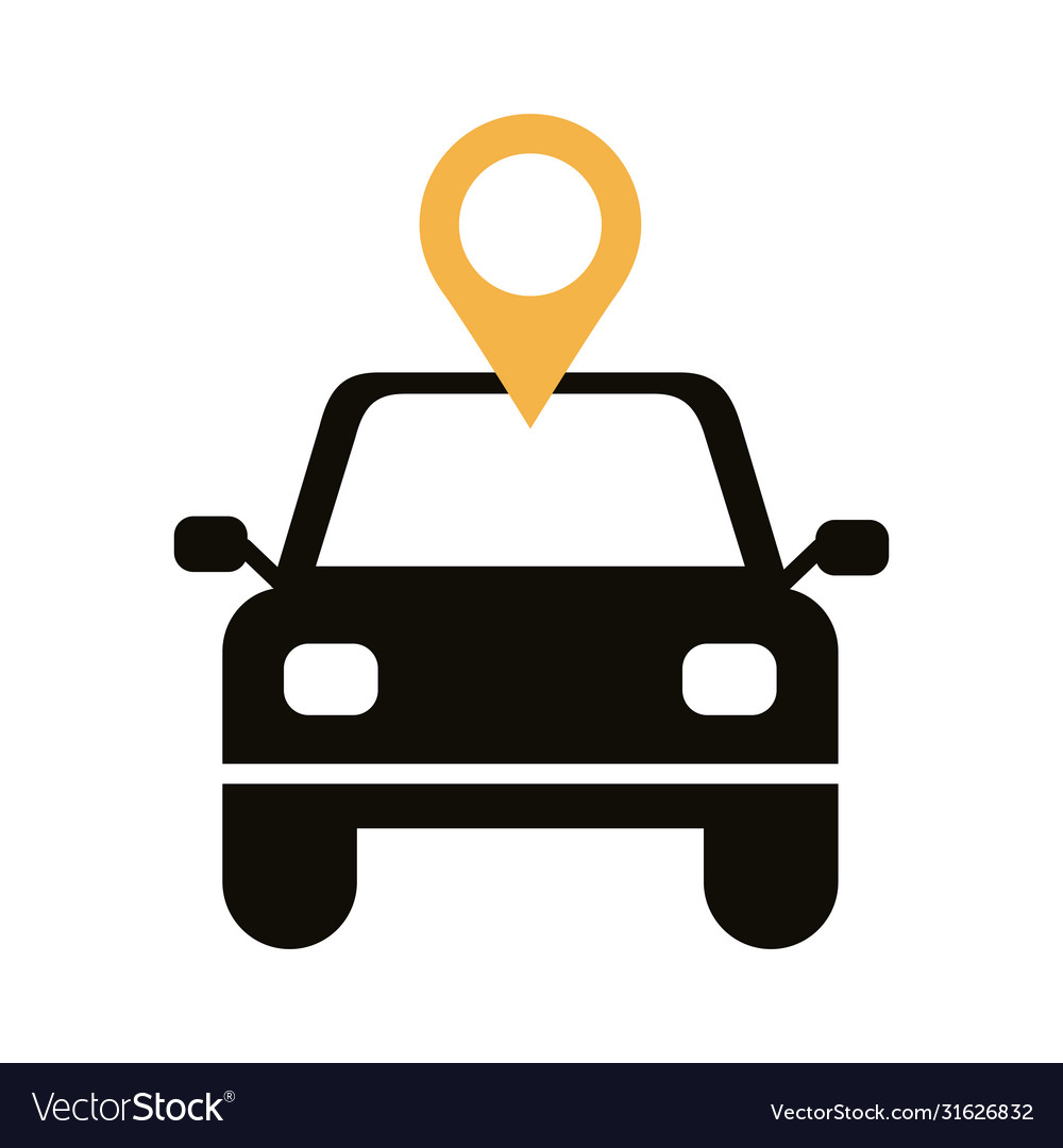 Car with pin pointer location line style