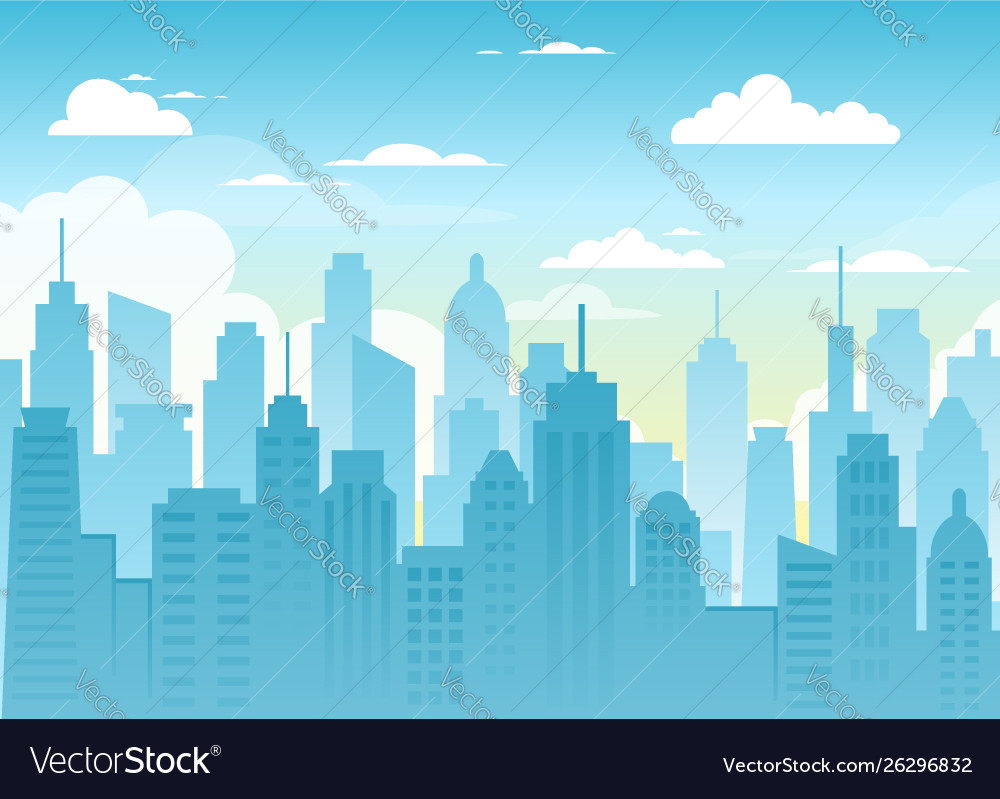 City urban landscape Royalty Free Vector Image