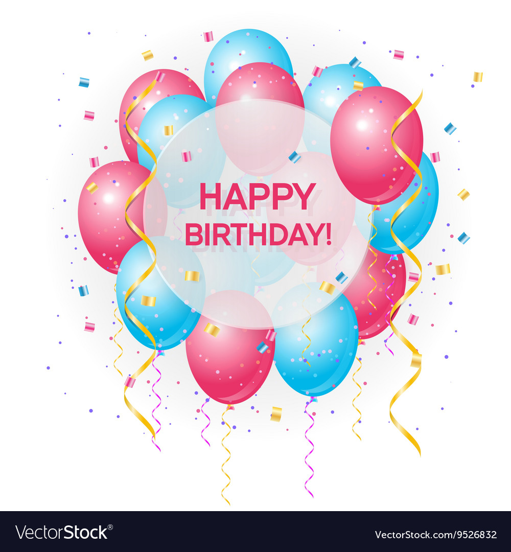 Happy birthday card Royalty Free Vector Image - VectorStock