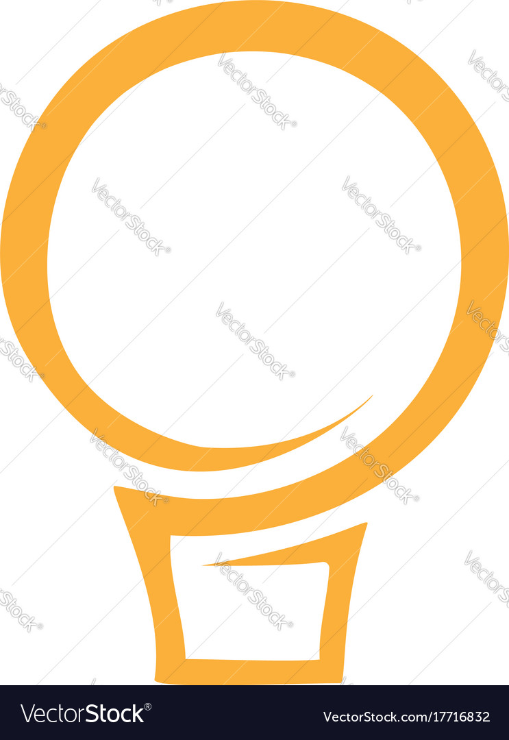 Light bulb abstract logo