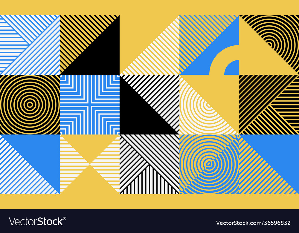 Linear abstract pattern design vector image Linear abstract pattern design