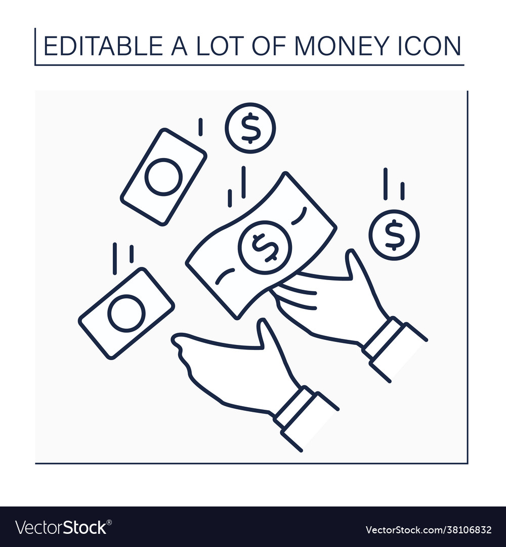 Money line icon