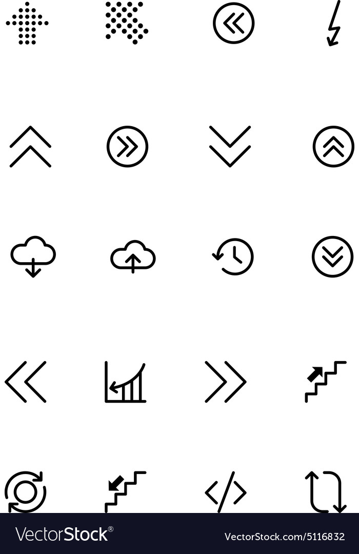 Navigation Arrows Icons