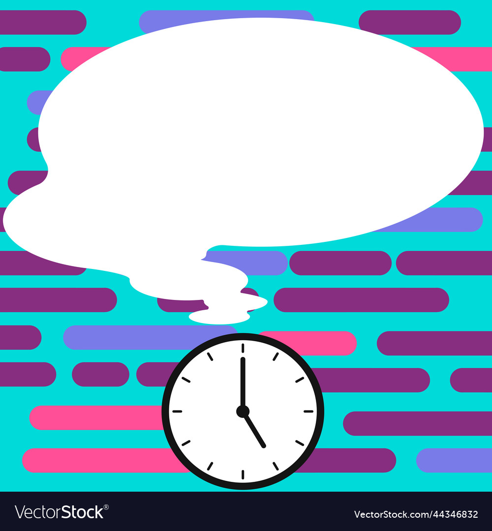 Presenter with conversation bubble showing new vector image Presenter with conversation bubble showing new