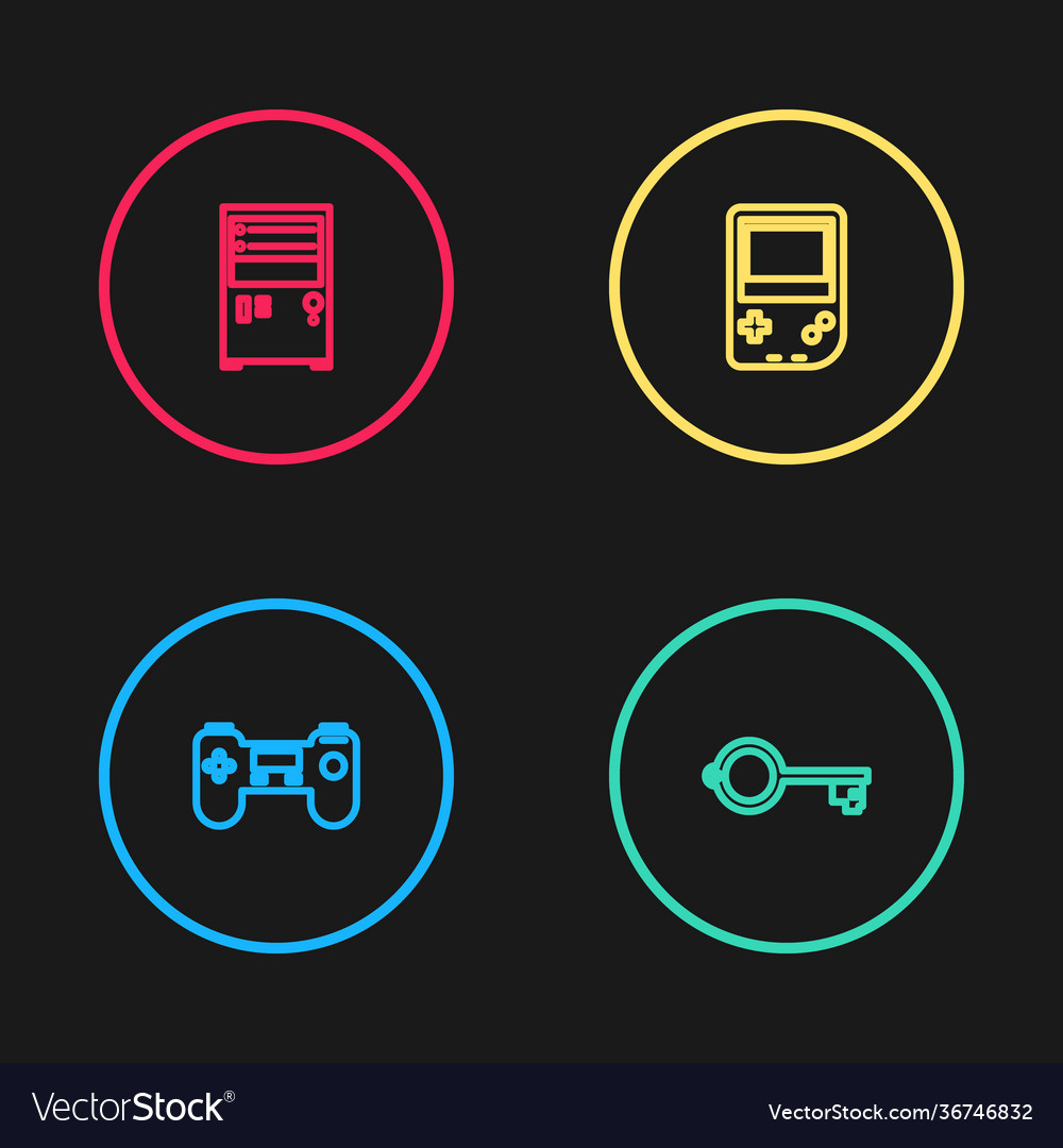 Set line gamepad ancient key for game portable