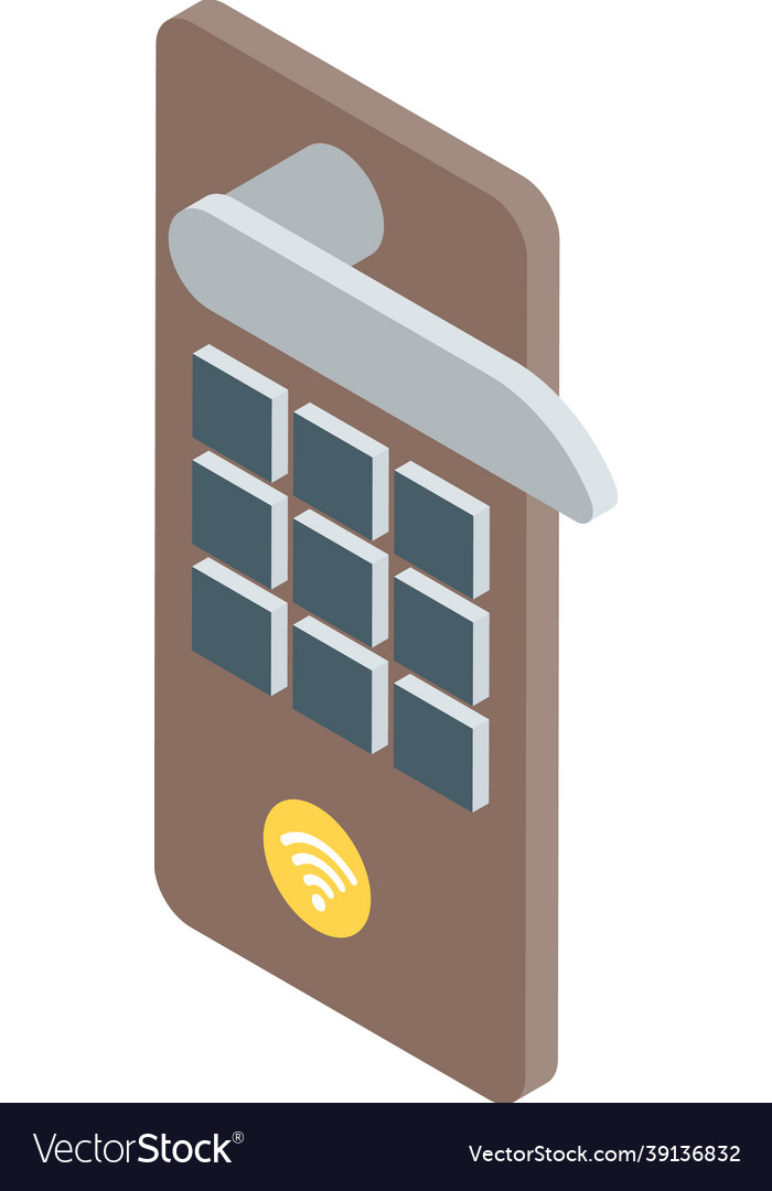 Smart lock Royalty Free Vector Image - VectorStock