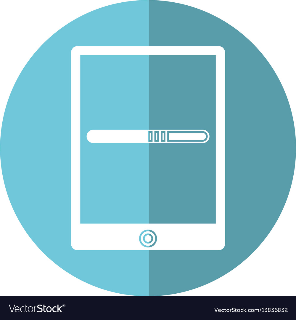 Smartphone technology function device shadow Vector Image Smartphone technology function device shadow