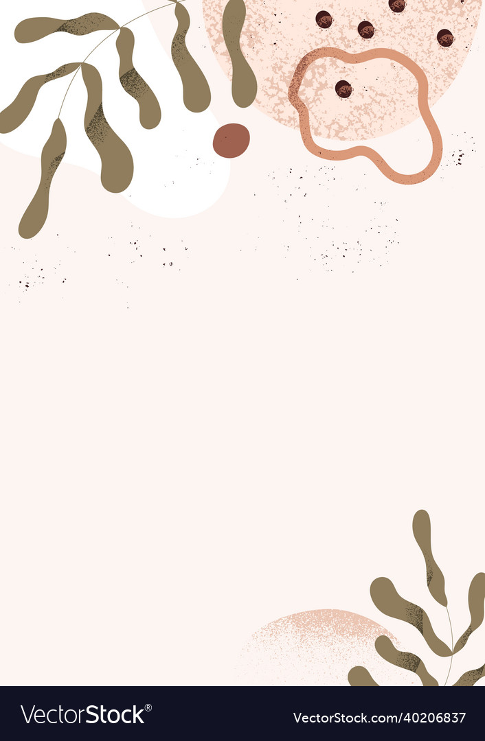 Abstract background with leaf and geometric shapes vector image Abstract background with leaf and geometric shapes