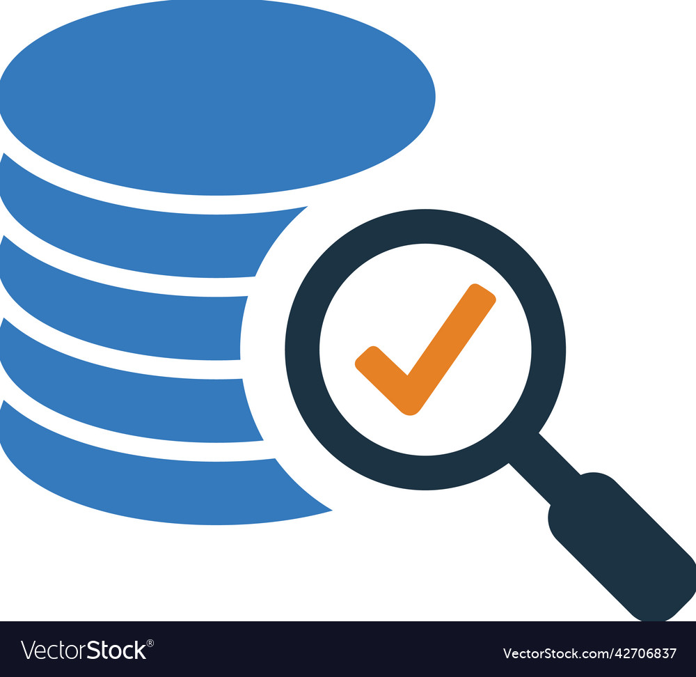 Accuracy veracity audit icon simple editable