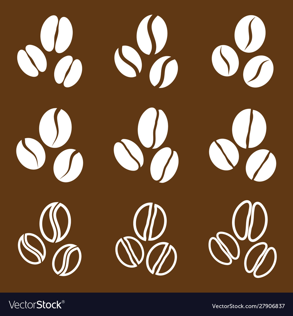 Collection coffee beans