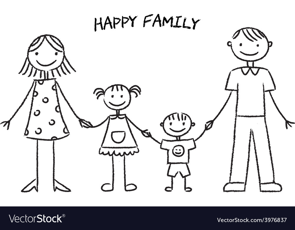 FAMILYDAY HOW TO DRAW A FAMILY STEP BY STEP | INTERNATIONAL FAMILY DAY  PENCIL SKETCH | CLOUDY DIVI - YouTube