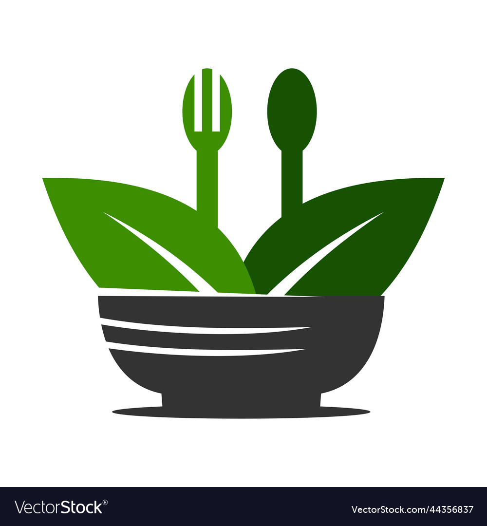 Healthy food catering logo icon brand identity Vector Image