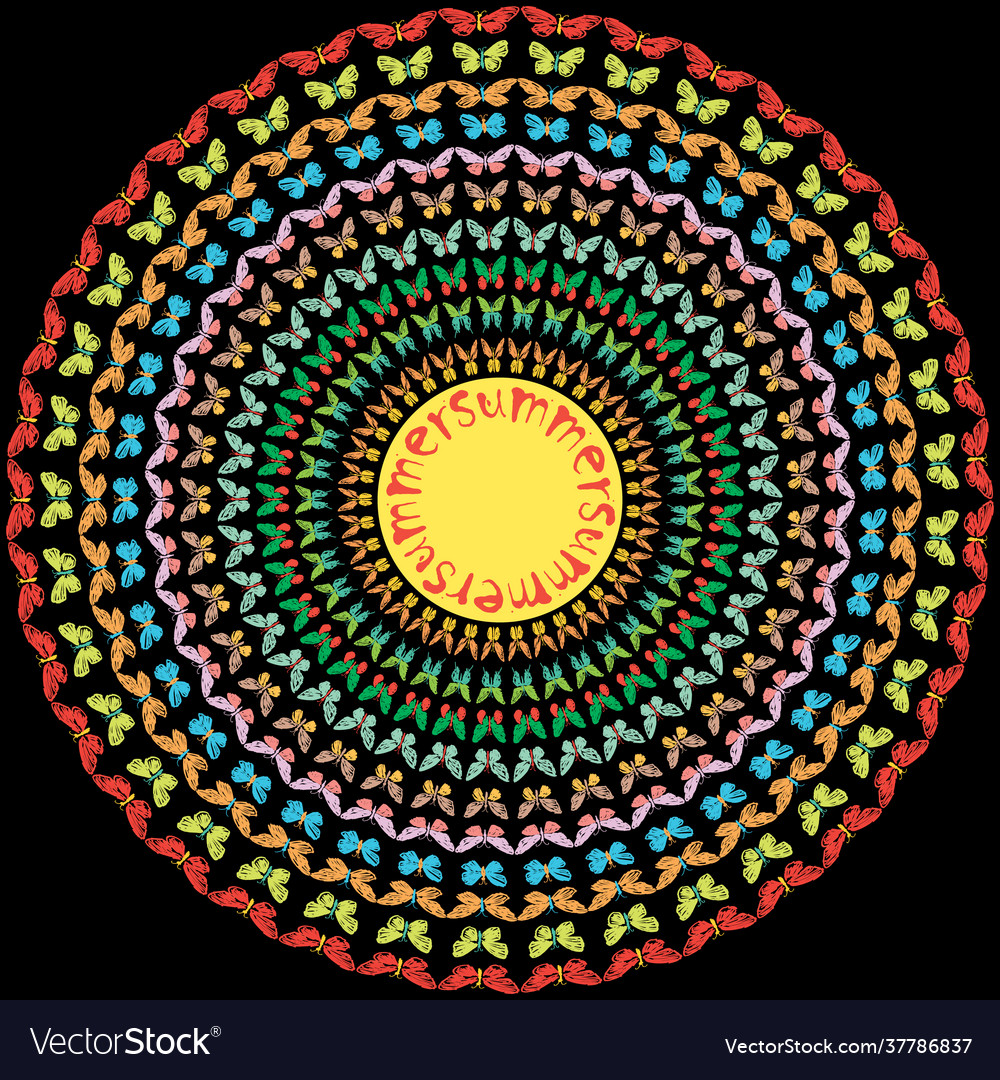 Image decorative round design element from