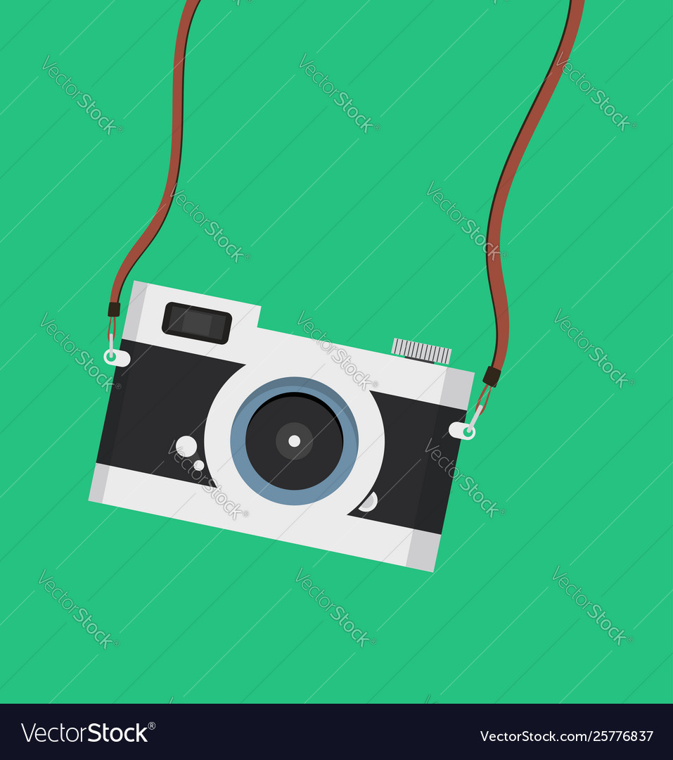 Photography hanging vintage camera