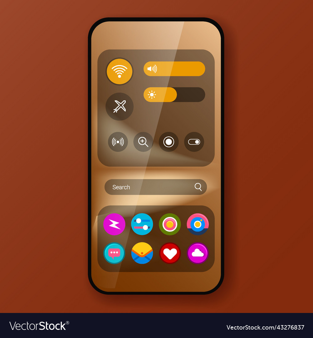 Setting control user interface home screen