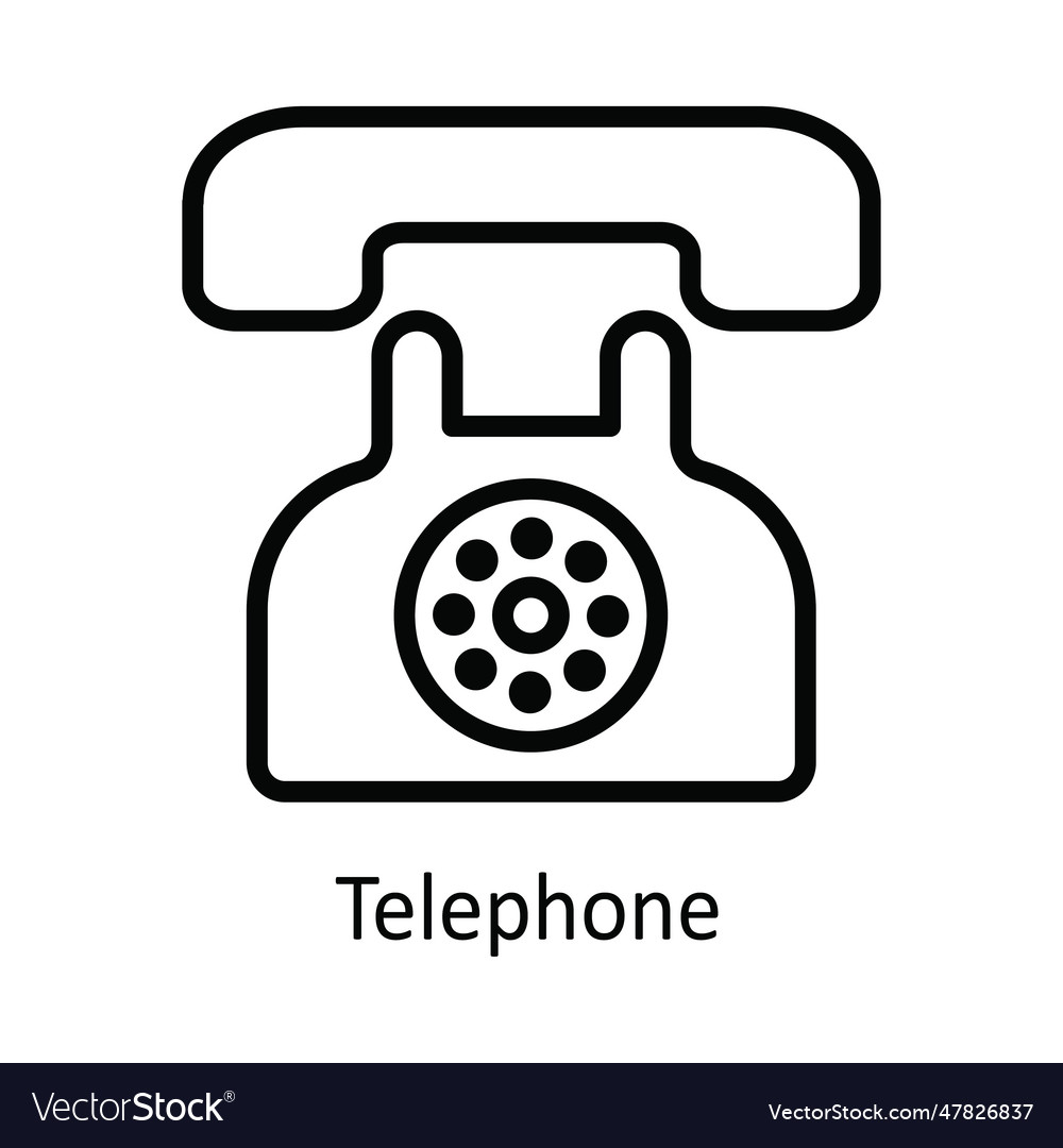 Telephone outline icon design