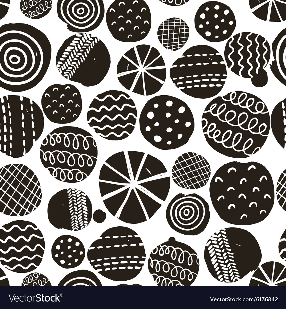 Black and white seamless pattern Royalty Free Vector Image