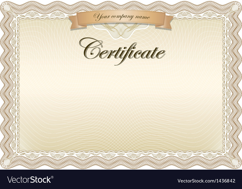 Certificate template