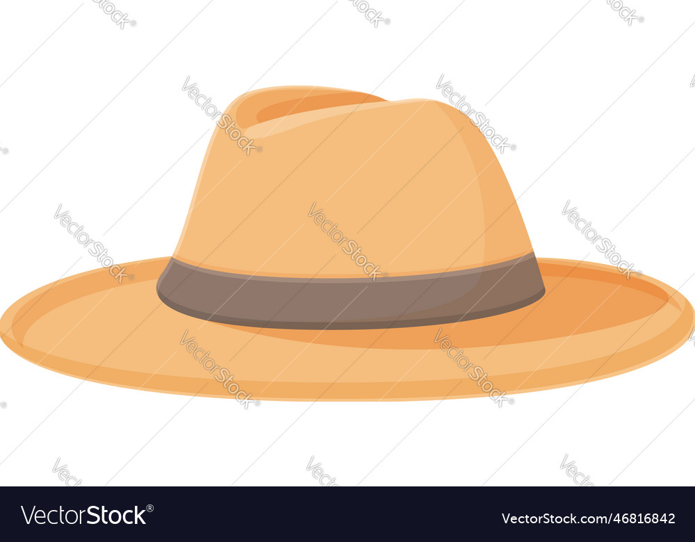 Costume cowboy hat icon cartoon western Royalty Free Vector