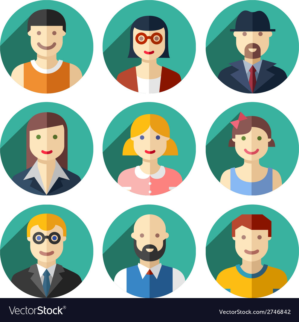 Avatar people icon Royalty Free Vector Image - VectorStock